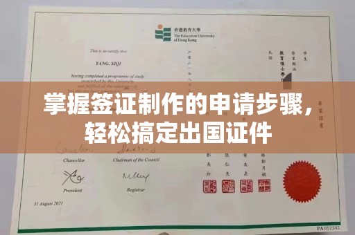 青神掌握签证制作的申请步骤，轻松搞定出国证件