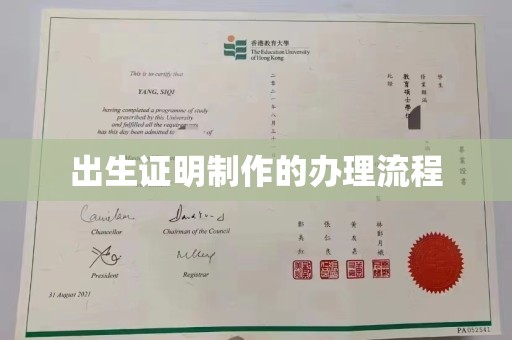 青神出生证明制作的办理流程