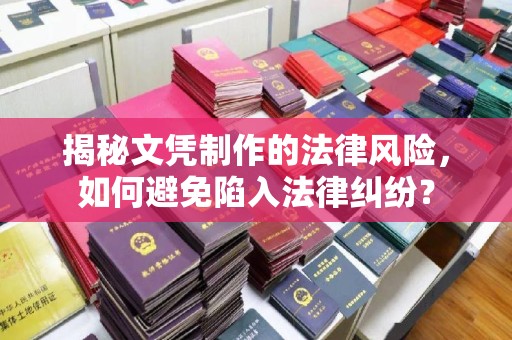 青神揭秘文凭制作的法律风险，如何避免陷入法律纠纷？