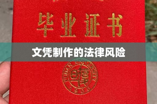 青神文凭制作的法律风险