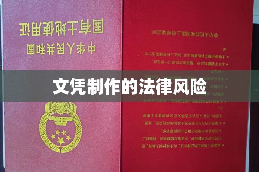 青神文凭制作的法律风险