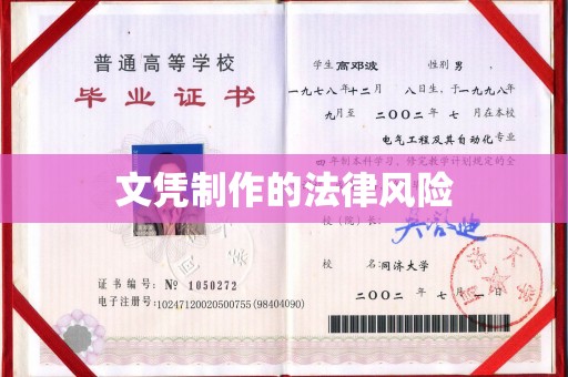 青神文凭制作的法律风险