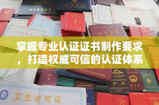 青神掌握专业认证证书制作要求，打造权威可信的认证体系