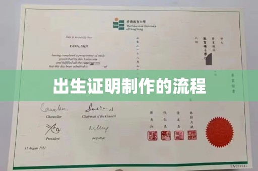 青神出生证明制作的流程