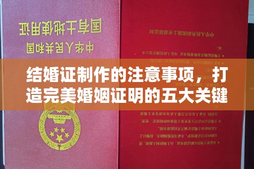 青神结婚证制作的注意事项，打造完美婚姻证明的五大关键点