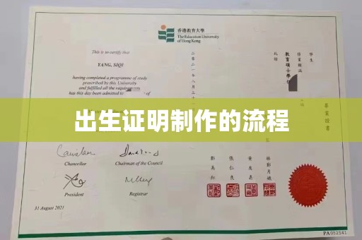 青神出生证明制作的流程
