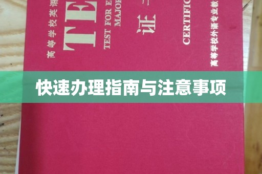 青神快速办理指南与注意事项